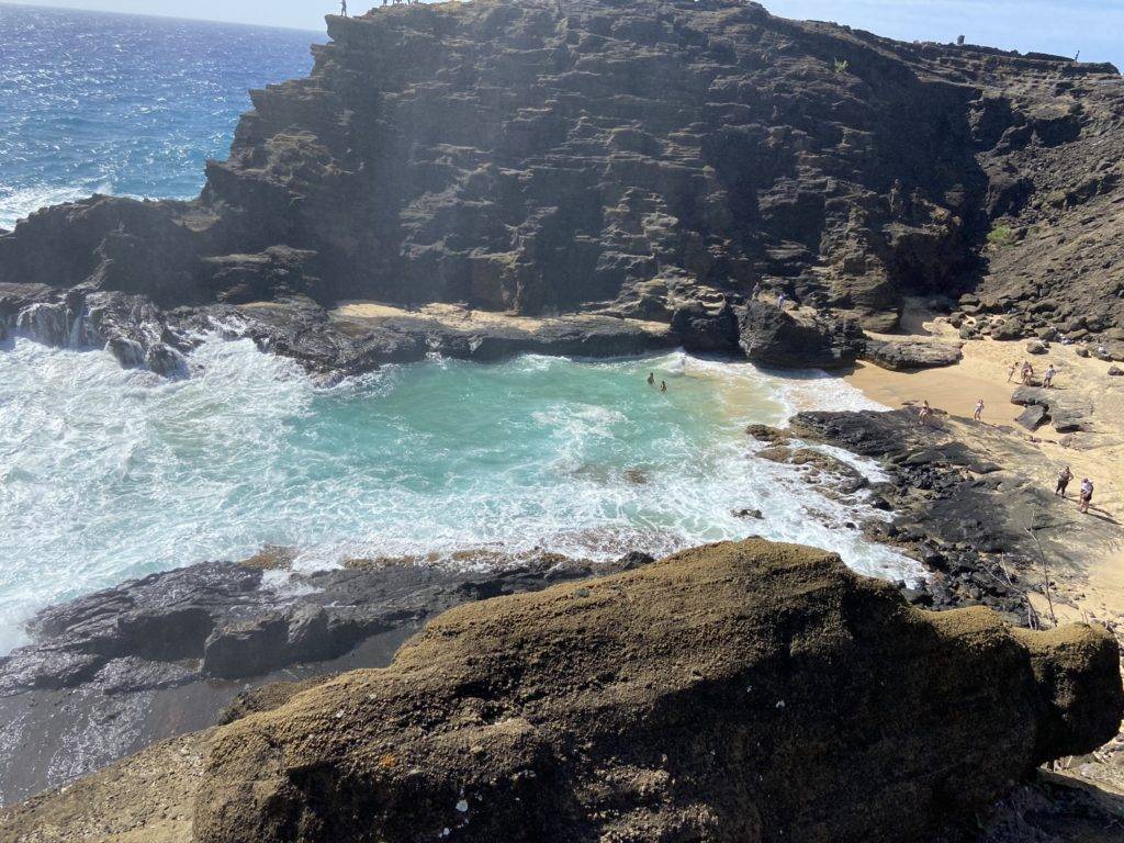 The beautiful bay in Hawaii